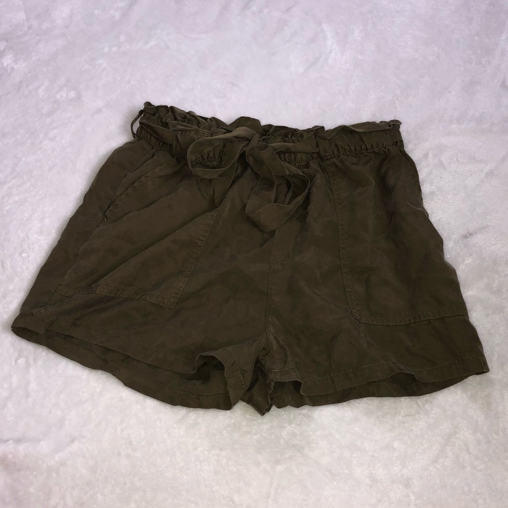 Garage Army green safari shorts